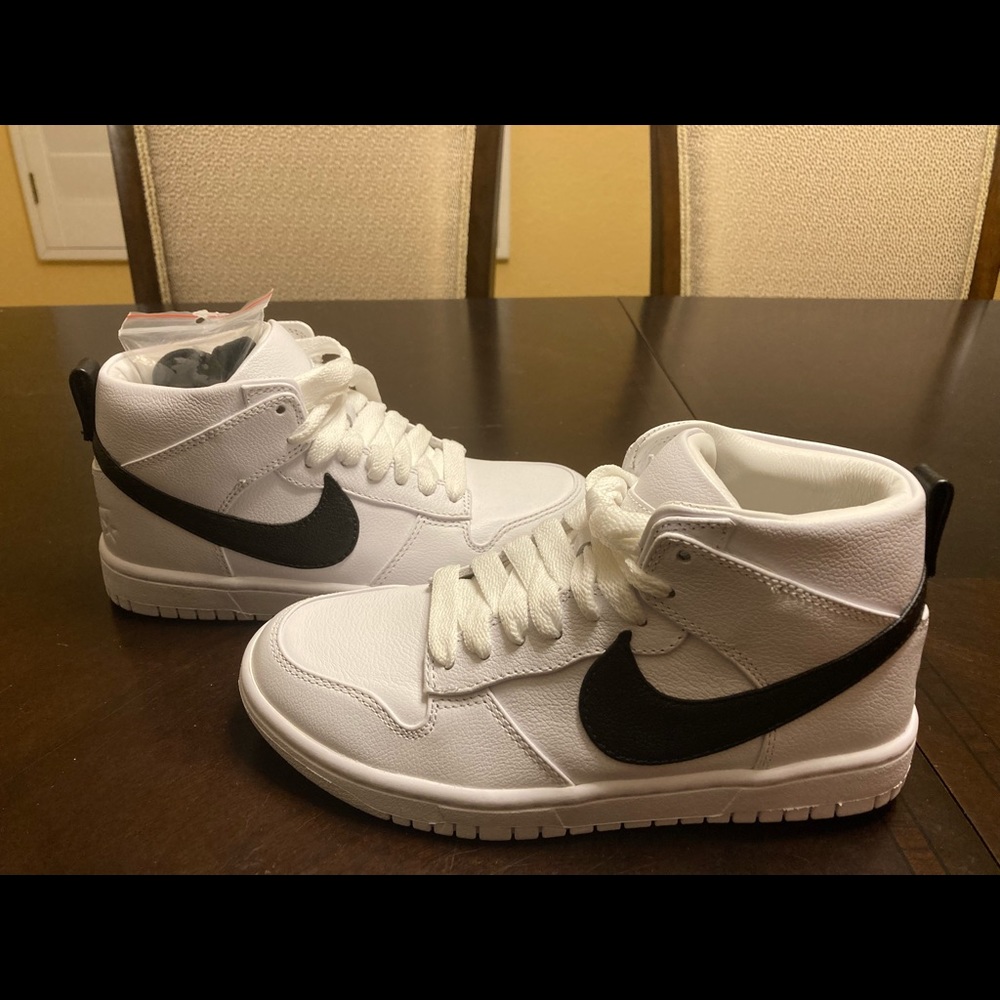 Nike White and Black High-Top Sneakers - Picture 11 of 13